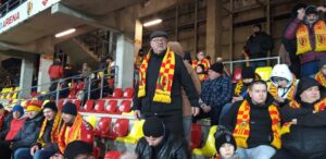 Kibice na meczu Korony Kielce